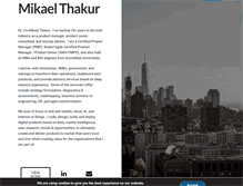 Tablet Screenshot of mikaelthakur.com